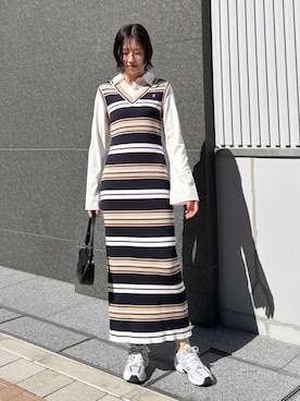 「LAGUNAMOON（ラグナムーン）のアイテム」を使った、MASAKI KISEさん（レディース・168cm）の春コーディネート