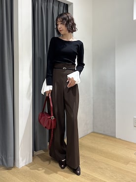「LAGUNAMOON（ラグナムーン）のアイテム」を使った、MASAKI KISEさん（レディース・168cm）の秋コーディネート