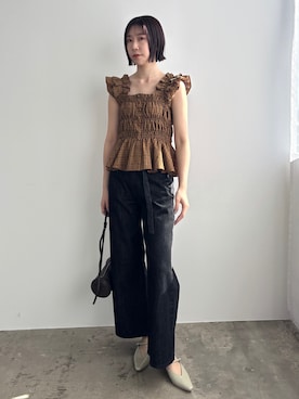 「LAGUNAMOON（ラグナムーン）のアイテム（パンツ）」を使った、MASAKI KISEさん（レディース・168cm）の春コーディネート
