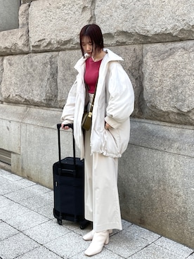 「JW PEI（ジェイダブリューペイ）のアイテム」を使った、MASAKI KISEさん（レディース・168cm）の冬コーディネート