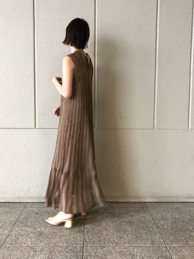 「アイテム（サンダル、その他）」を使った、MASAKI KISEさん（レディース・168cm）の春コーディネート