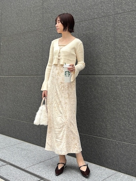 「アイテム（パンプス）」を使った、MASAKI KISEさん（レディース・168cm）の秋コーディネート
