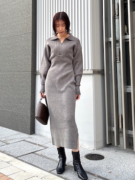 MASAKI KISEさん（レディース・168cm）の冬コーディネート