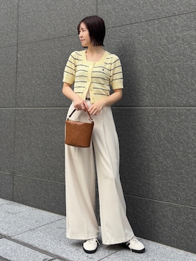 「LAGUNAMOON（ラグナムーン）のアイテム」を使った、MASAKI KISEさん（レディース・168cm）の春コーディネート