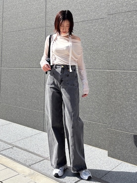 「LAGUNAMOON（ラグナムーン）のアイテム」を使った、MASAKI KISEさん（レディース・168cm）の春コーディネート