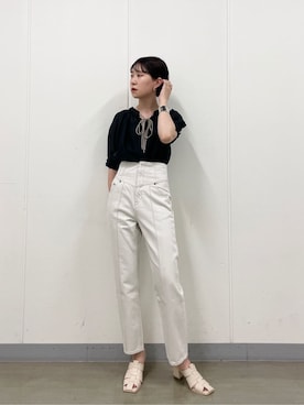 「LAGUNAMOON（ラグナムーン）のアイテム（ブレスレット）」を使った、MASAKI KISEさん（レディース・168cm）の夏コーディネート