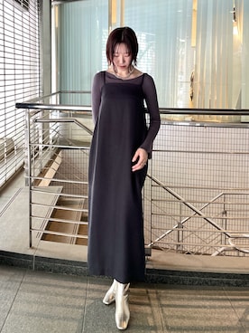 「アイテム（ワンピース/ドレス）」を使った、MASAKI KISEさん（レディース・168cm・20代）の秋コーディネート