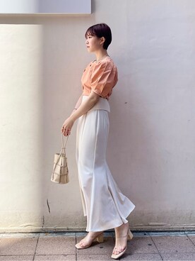 「アイテム（サンダル、その他）」を使った、MASAKI KISEさん（レディース・168cm）の春コーディネート