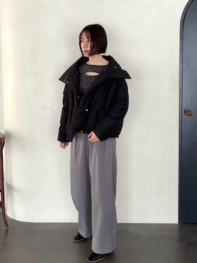 「アイテム（ダウンジャケット/コート）」を使った、MASAKI KISEさん（レディース・168cm・20代）の秋コーディネート