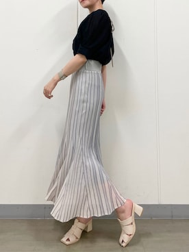 「LAGUNAMOON（ラグナムーン）のアイテム（ブレスレット）」を使った、MASAKI KISEさん（レディース・168cm）の夏コーディネート
