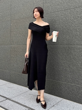 「アイテム（ボストンバッグ）」を使った、MASAKI KISEさん（レディース・168cm）の夏コーディネート
