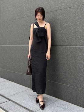 「アイテム（ボストンバッグ）」を使った、MASAKI KISEさん（レディース・168cm）の夏コーディネート