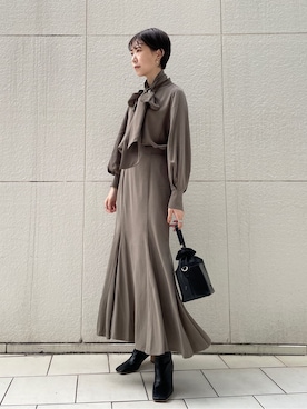 MASAKI KISEさん（レディース・168cm）の冬コーディネート