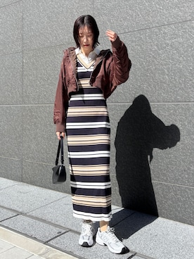 「LAGUNAMOON（ラグナムーン）のアイテム」を使った、MASAKI KISEさん（レディース・168cm）の春コーディネート