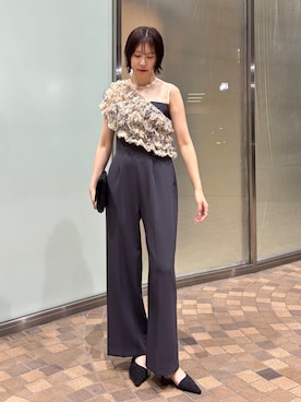 「アイテム（パンツドレス）」を使った、MASAKI KISEさん（レディース・168cm）の夏コーディネート