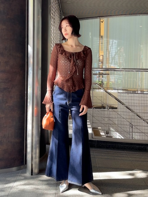 B00056 ラグナムーンLAGUNAMOONニットジャンプスーツ LAGUNAMOON | ラグナムーン公式通販