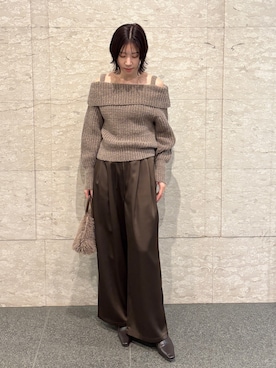 「アイテム（ボストンバッグ）」を使った、MASAKI KISEさん（レディース・168cm・20代）の冬コーディネート