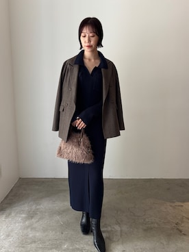 「アイテム（テーラードジャケット）」を使った、MASAKI KISEさん（レディース・168cm・20代）の秋コーディネート