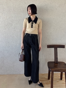 「LAGUNAMOON（ラグナムーン）のアイテム（パンツ）」を使った、MASAKI KISEさん（レディース・168cm）の春コーディネート