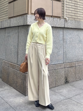 「アイテム（ハンドバッグ）」を使った、MASAKI KISEさん（レディース・168cm）の秋コーディネート