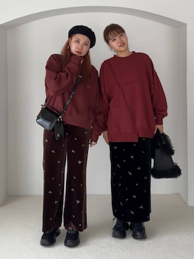 「アイテム（モカシン/デッキシューズ）」を使った、pecoさん（レディース・165cm）の秋コーディネート