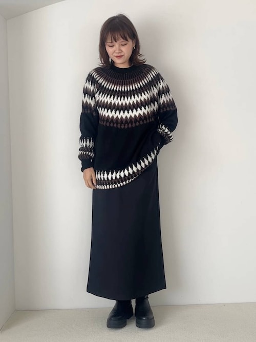セール】ノルディックニットワンピース 250442（ワンピース