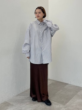 「LOWRYS FARM（ローリーズファーム）のアイテム（シャツ/ブラウス）」を使った、pecoさん（レディース・165cm）の夏コーディネート