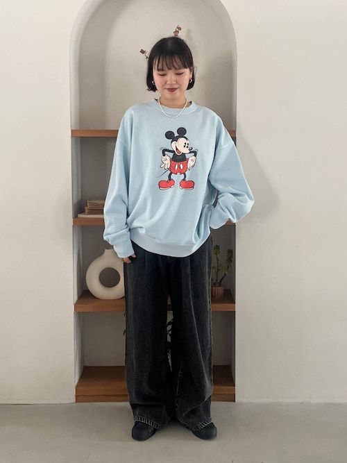 セール】【LFM(U)】ライトDENIMタックワイドP 646326（デニムパンツ