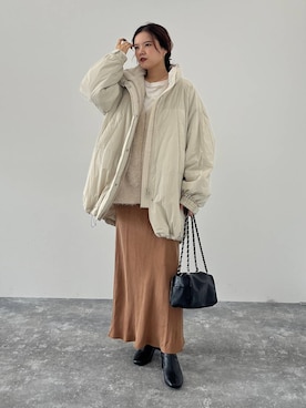 「LOWRYS FARM（ローリーズファーム）のアイテム（ベスト）」を使った、pecoさん（レディース・165cm）の秋コーディネート