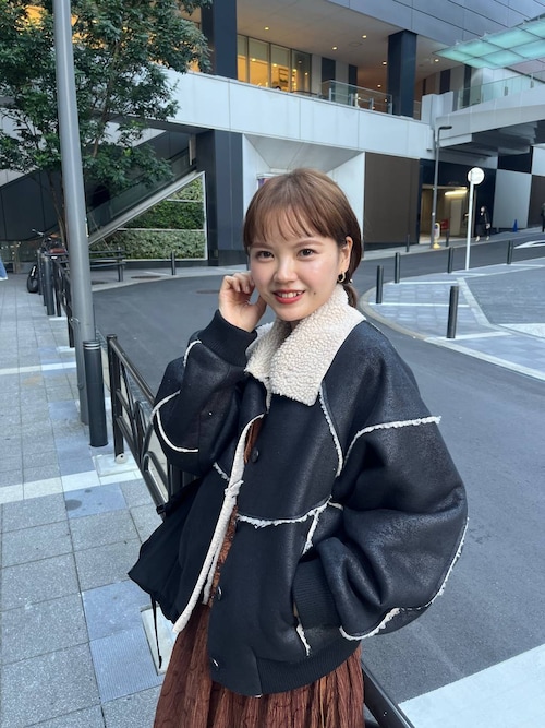 LOWRYSFARM ムートンボアブルゾン LOWRYS FARM（ローリーズファーム