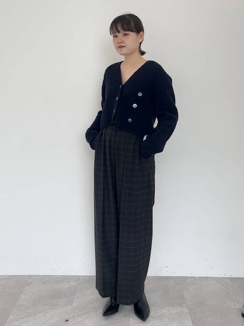 カーディガン ウールブレンドカシュクールカーディガン　144123 レディース カーディガン ウールブレンドカシュクールカーディガン 144123