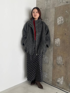「クリスマス」｜「アイテム（その他アウター）」を使った、pecoさん（レディース・165cm）の秋コーディネート