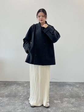 「アイテム（ブルゾン）」を使った、pecoさん（レディース・165cm）の秋コーディネート