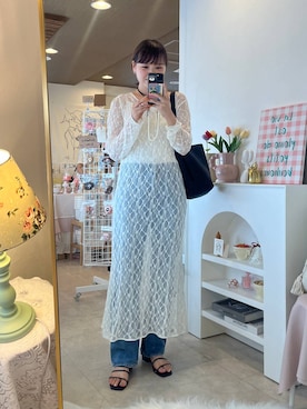 「JEANASIS（ジーナシス）のアイテム（ワンピース/ドレス）」を使った、pecoさん（レディース・166cm）の秋コーディネート