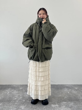 「アイテム（サンダル）」を使った、pecoさん（レディース・165cm）の秋コーディネート