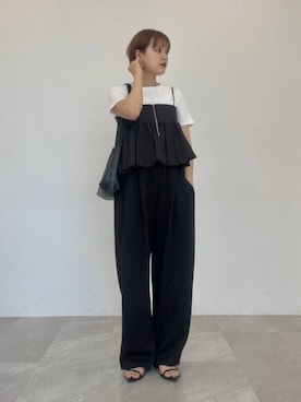 「アイテム（キャミソール）」を使った、pecoさん（レディース・165cm）の春コーディネート