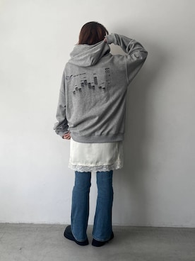 「LOWRYS FARM（ローリーズファーム）のランジェリーキャミＣＨ　 572465（キャミソール）」を使った、pecoさん（レディース・165cm）の夏コーディネート