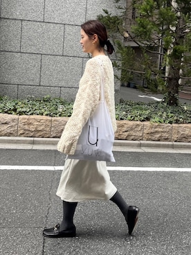 「LOWRYS FARM（ローリーズファーム）のアイテム（ニット/セーター）」を使った、pecoさん（レディース・165cm）の秋コーディネート