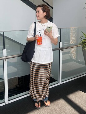 pecoさん（レディース・165cm）の夏コーディネート