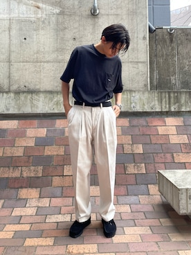 「HUF（ハフ）のアイテム（その他パンツ）」を使った、TakeOGさん（メンズ・175cm）の夏コーディネート