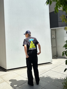 「HUF（ハフ）のアイテム（帽子）」を使った、TakeOGさん（メンズ・175cm）の春コーディネート