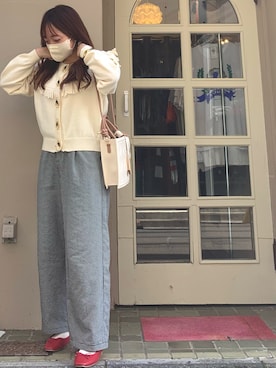 「古着好きな人と繋がりたい」｜「アイテム（バレエシューズ）」を使った、mfyyyさん（レディース・148cm）の夏コーディネート