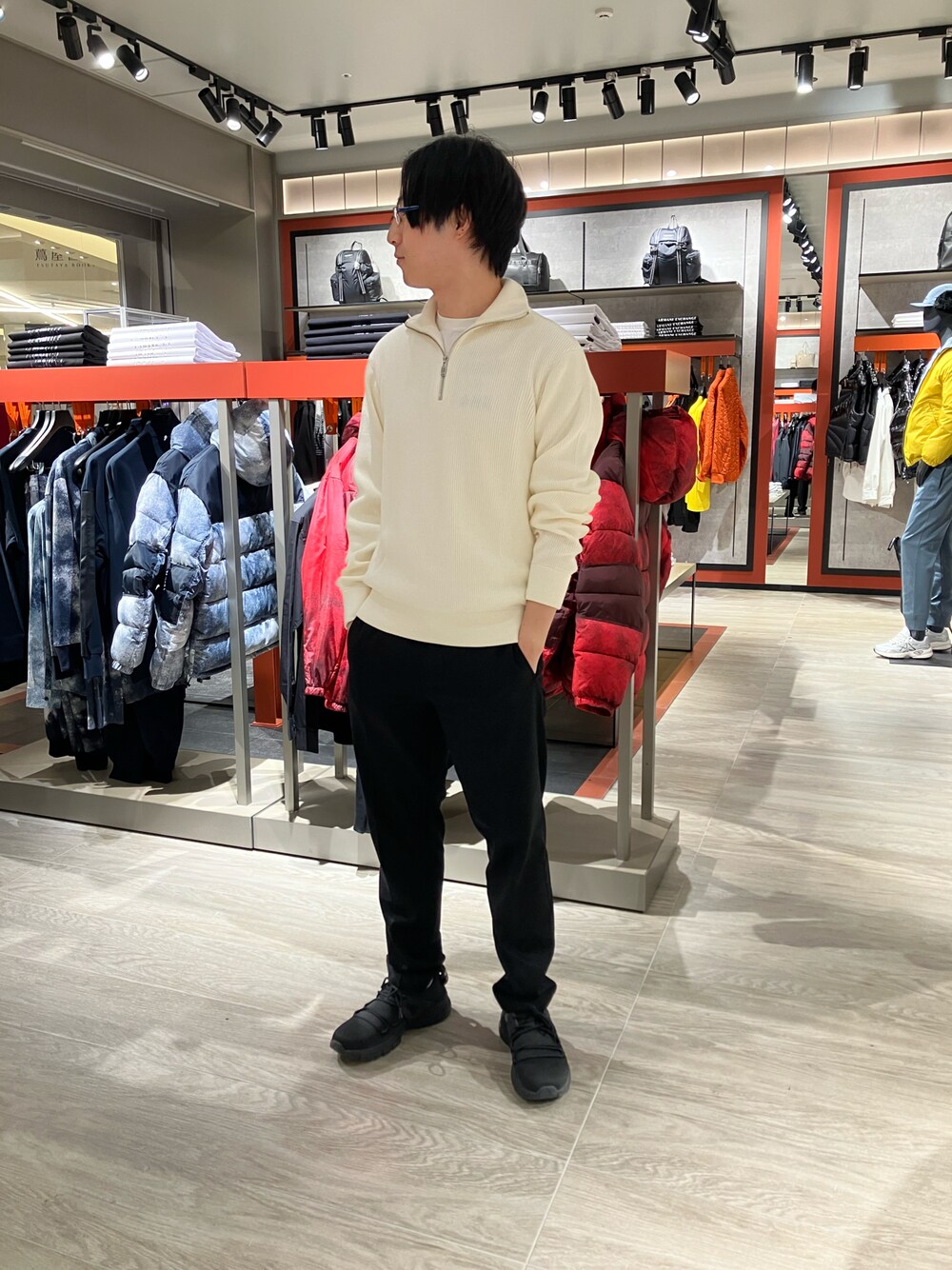 【新品】アルマーニエクスチェンジ　メンズ・ボーダータートルネック　L・50相当 新品】アルマーニエクスチェンジ メンズ・ボーダー