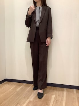 「ボウタイ」｜BRICK HOUSE by Tokyo Shirts 盛岡南イオンモール店さん（レディース・161cm）の秋コーディネート