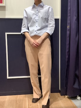 「カラー×コーデ」｜BRICK HOUSE by Tokyo Shirts 盛岡南イオンモール店さん（レディース・160cm）の春コーディネート