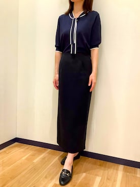 「ビジネススタイル」｜BRICK HOUSE by Tokyo Shirts 盛岡南イオンモール店さん（レディース・161cm）の夏コーディネート