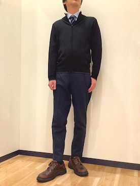 「アイテム（ビジネスシャツ）」を使った、BRICK HOUSE by Tokyo Shirts 盛岡南イオンモール店さん（メンズ・175cm）の秋コーディネート