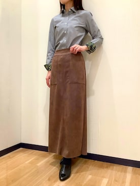 BRICK HOUSE by Tokyo Shirts 盛岡南イオンモール店さん（レディース・161cm）の冬コーディネート