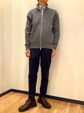 「アイテム（ブルゾン）」を使った、BRICK HOUSE by Tokyo Shirts 盛岡南イオンモール店さん（メンズ・175cm）の秋コーディネート