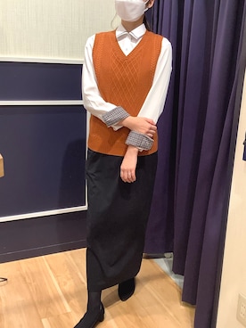 BRICK HOUSE by Tokyo Shirts 盛岡南イオンモール店さん（レディース・163cm）の冬コーディネート